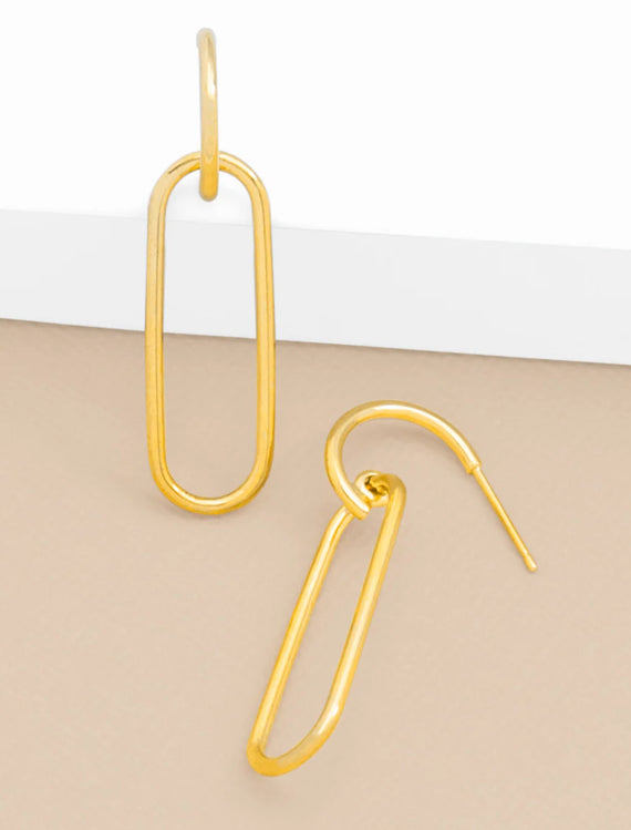 Paperclip Drop Earring Jewelry