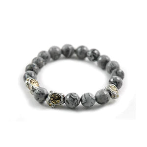 Siena Crazy Lace Agate Stretch Bracelet