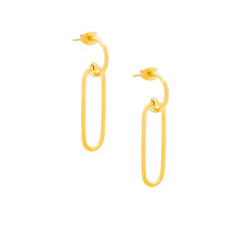 Load image into Gallery viewer, Paperclip Drop Earring Jewelry
