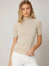 Load image into Gallery viewer, Three-quarters Sleeve Cotton Cashmere Turtleneck
