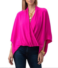 Load image into Gallery viewer, Washed Satin Surplice Blouse
