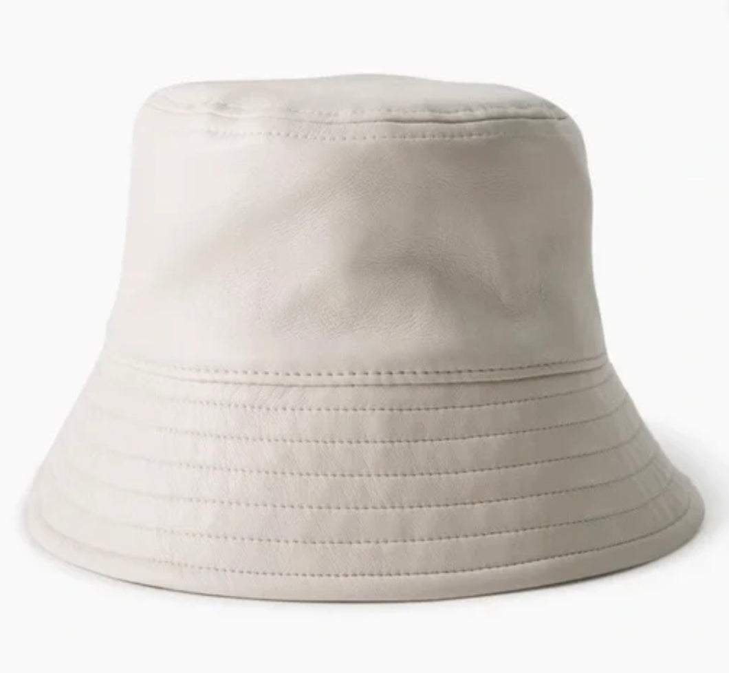 Leather Bucket Hat