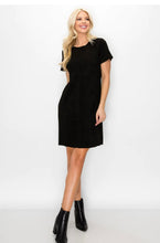 Load image into Gallery viewer, Audrey Suede Dress w/ pockets
