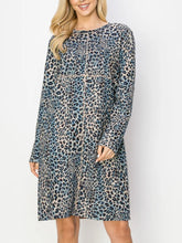 Load image into Gallery viewer, Aurora Suede Round Neck Dress - Jaguar (with pockets)
