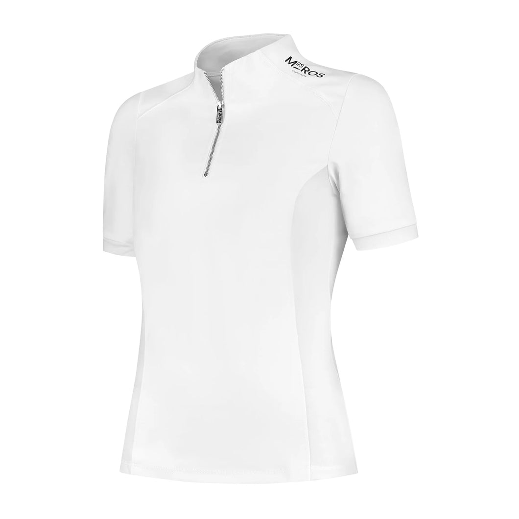 Short Sleeve Competition Top-White