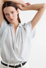 Load image into Gallery viewer, Normandy Blouse-Embossed Stripe
