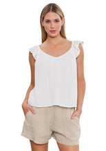 Load image into Gallery viewer, Stella Ruffle Sleeve Tank Top
