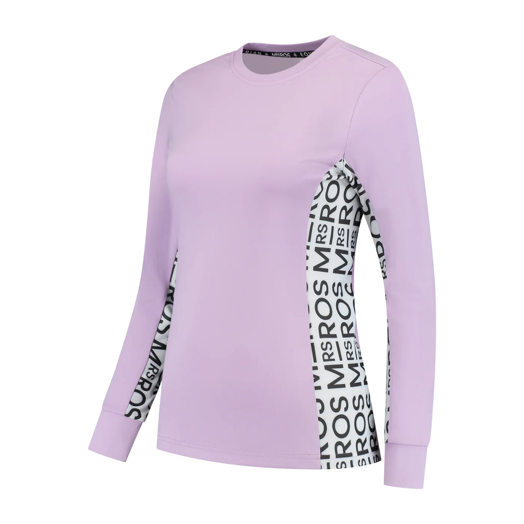 LONG SLEEVE TRAININGS TOP LILAC - LAVENDER FIELDS