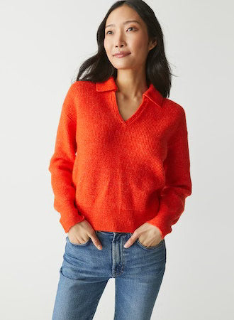 Stevie Collared Cozy Knit Pullover