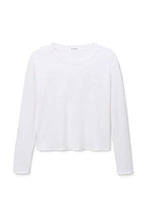 Load image into Gallery viewer, Long Sleeve Cotton Boxy Crew Tee
