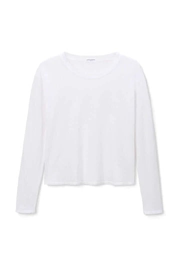 Long Sleeve Cotton Boxy Crew Tee